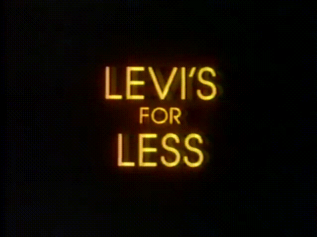 Levi's 1980's Kinetic Typography